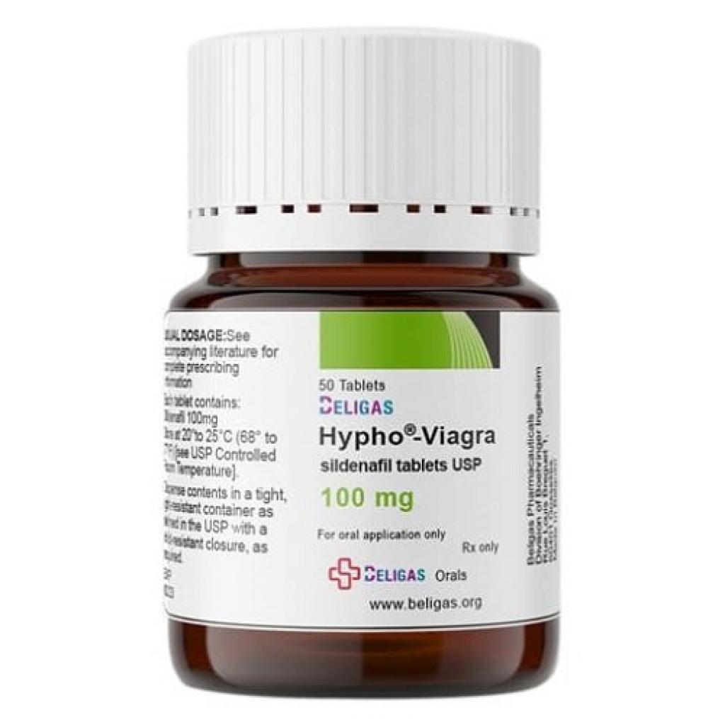 Hypho Viagra 100 Mg 50 Tablets Beligas Pharma USA